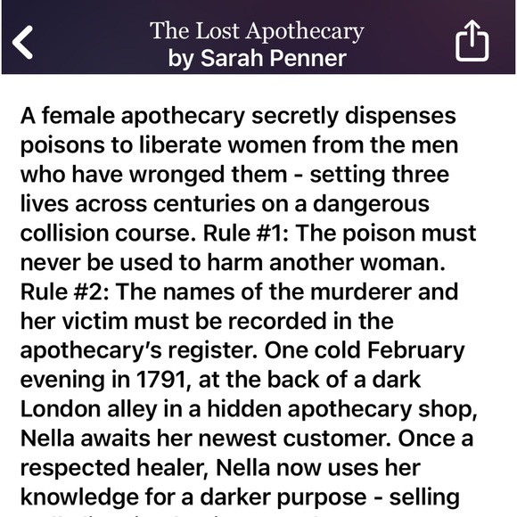Novel, The Lost Apothecary by Sarah Penner - Picture 2 of 4
